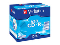Verbatim AZO 52X Crystal 700MB 10 Pack 43327 - eet01