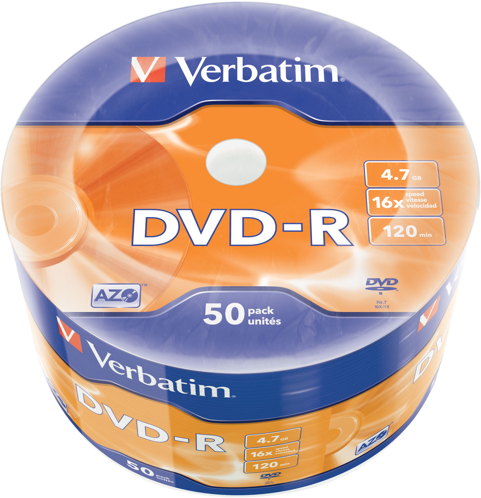 Verbatim DVD-R AZO 4.7GB 16X MATT  SILVER SURFACE DVD-R Matt  43788 - eet01