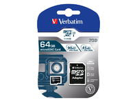 Verbatim 64 GB PRO microSDHC U3 Pro, 64 GB, MicroSDXC, Class  47042 - eet01