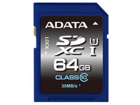 ADATA 64GB SDHC Class 10 USH-I RETAIL 30MB/10MB ASDX64GUICL10-R - eet01
