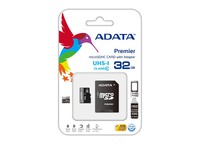 ADATA 32GB MicroSDHC CLASS10 With 1 adaptor AUSDH32GUICL10-RA1 - eet01