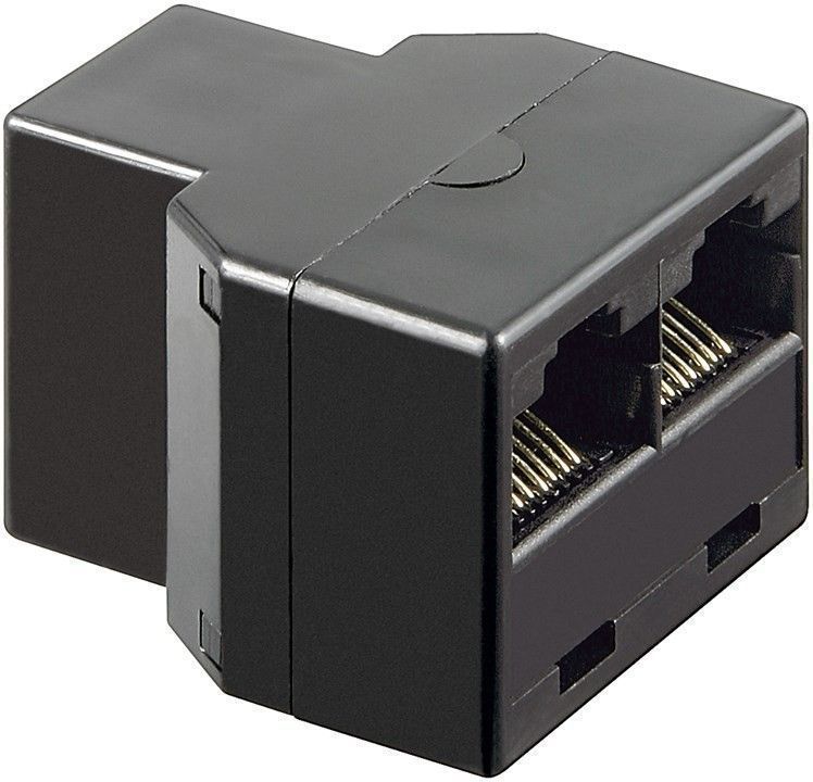 MicroConnect RJ45 Ethernet Y-Adapter RJ45 RJ45 - 2x RJ45 F/F, 8P/8C MPK302B - eet01