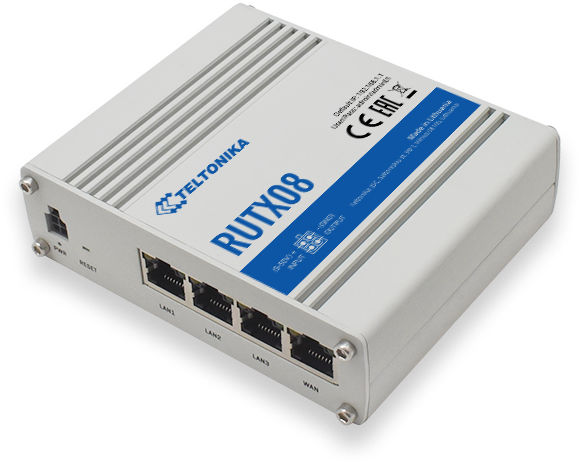 Teltonika RUTX08 Rugged Ethernet Router Standard package RUTX08000000 - eet01