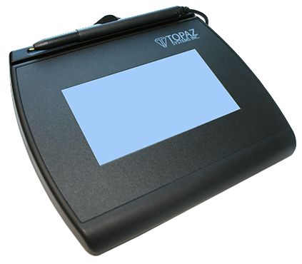 Topaz SignatureGem Backlit LCD 4x3  SE Dual Interface SE Dual  T-LBK755SE-BHSB-R - eet01