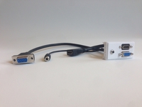 WI221271 Wiktors Outlet Panel VGA, 3,5mm, USB - eet01