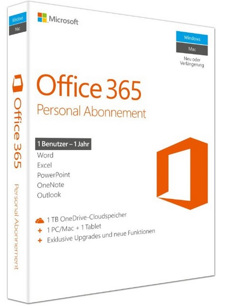 Qq2-00543 Office 365 Personal Sub 1yr Medialess P2 - Ent01