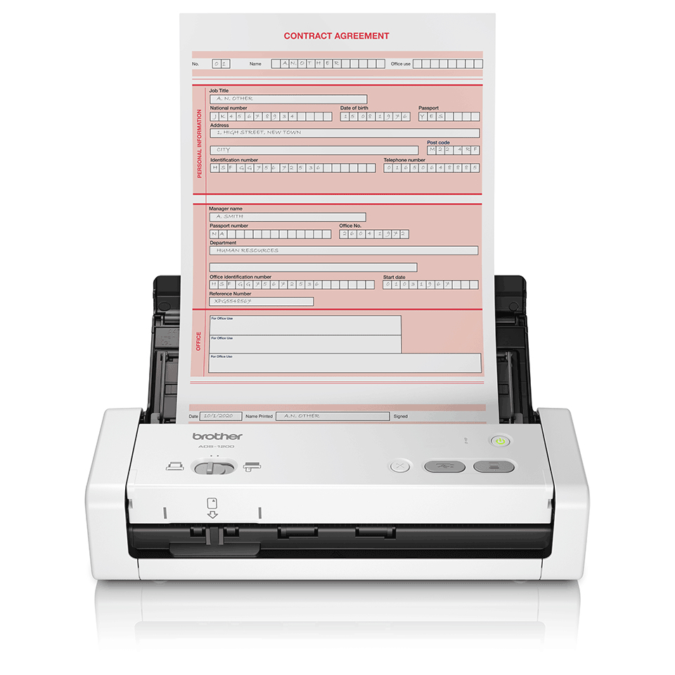 brother ADS-1200 A4 Mobile Document Scanner ADS1200ZU1 - MW01