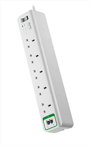 Apc - Surge And Back Ups         Essential Surgearrest 5 Outlets     Phone Protection 230v Uk            Pm5t-uk