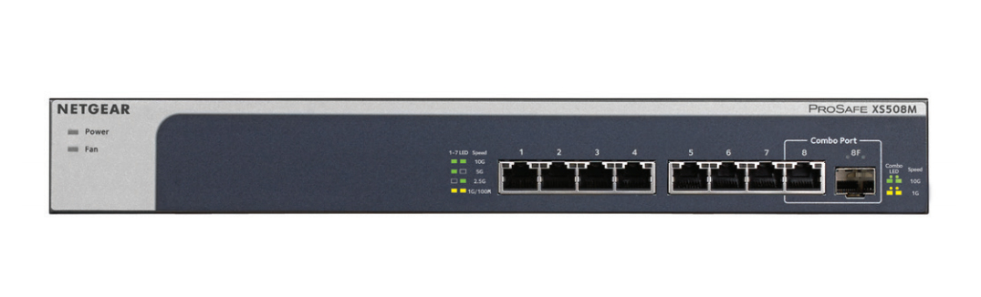 Netgear                          8-port 10gb/multi-gb Eth Switch                                      In Xs508m-100eus
