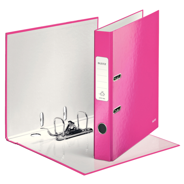 acco Leitz Wow Lever Arch File A4 50mm Pink Metallic Pk10 Dd 10060023 - AD01