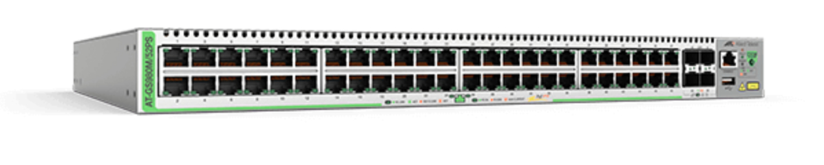 Allied Telesis - Volume          Gigabit Managed Switch48port        P +4-port 100/1000x Sfp Eu Pc       At-gs980m/52ps-50