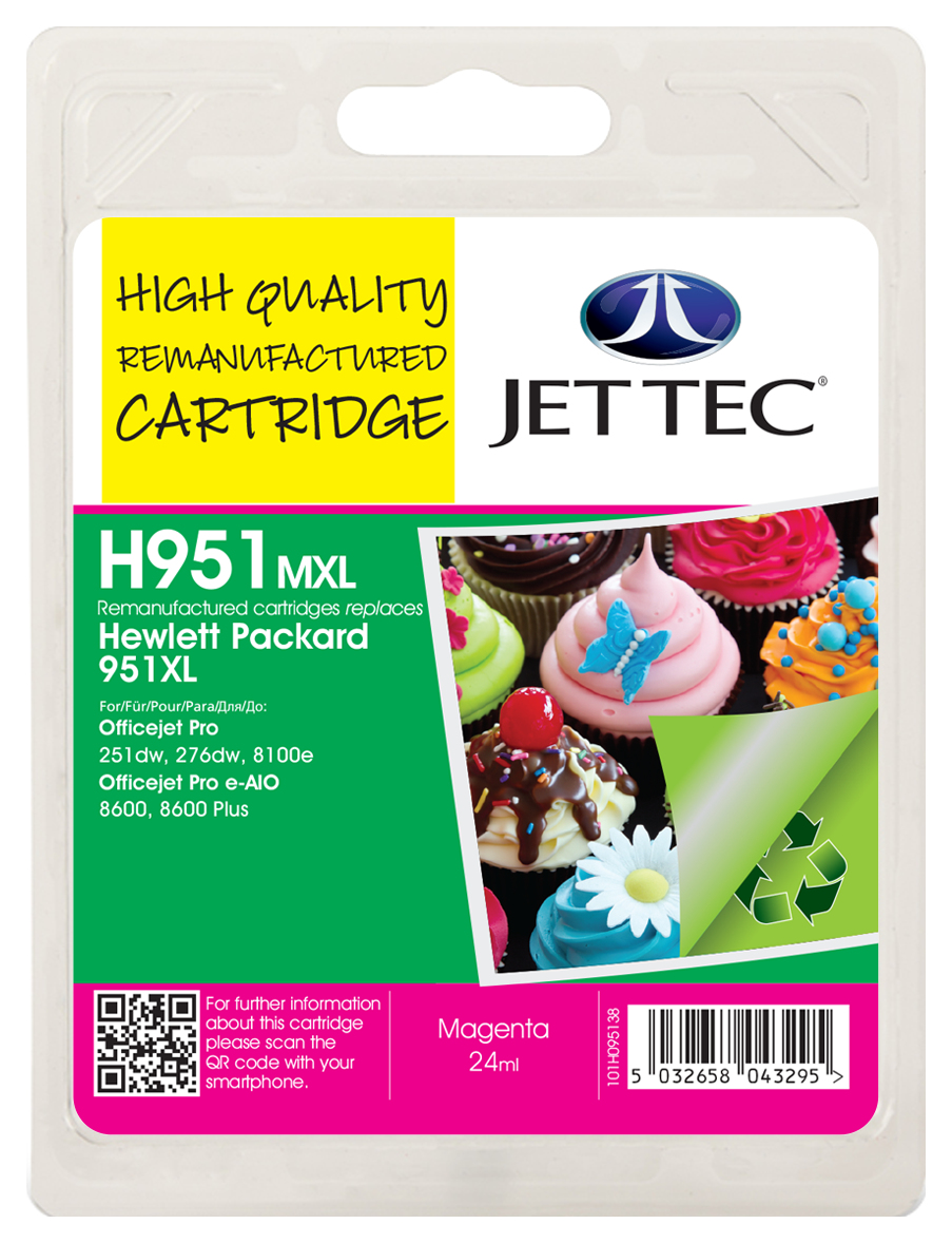 Jet101h095138  Jettec Compat Hp951xl Magenta  Ink 24ml                                                     - UF01