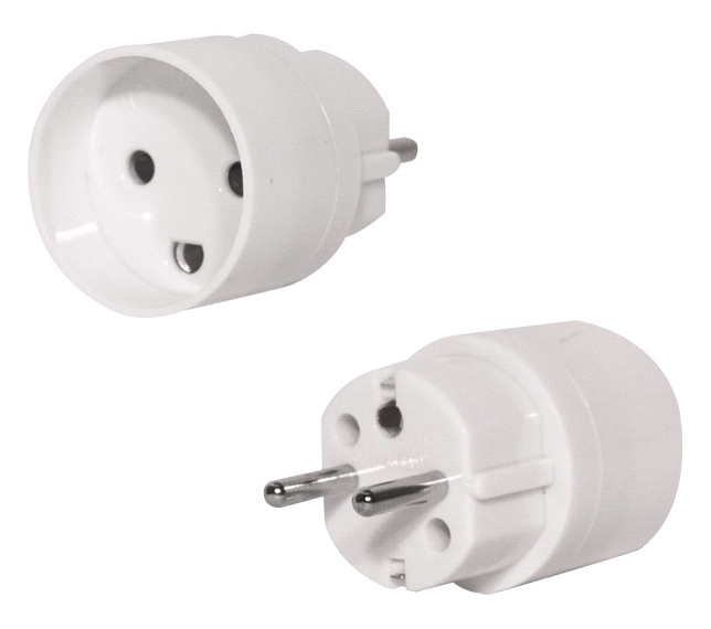 PC-FK-000 Power Plug Adapter Type F Plug To Type K Socket Factory Sealed