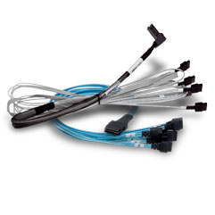 Broadcom - SAS Internal Cable - Slim SAS (SFF-8654) (M) To Mini SAS HD (SFF-8643) - 1 M - NVMe Connection 05-60002-00 - C2000