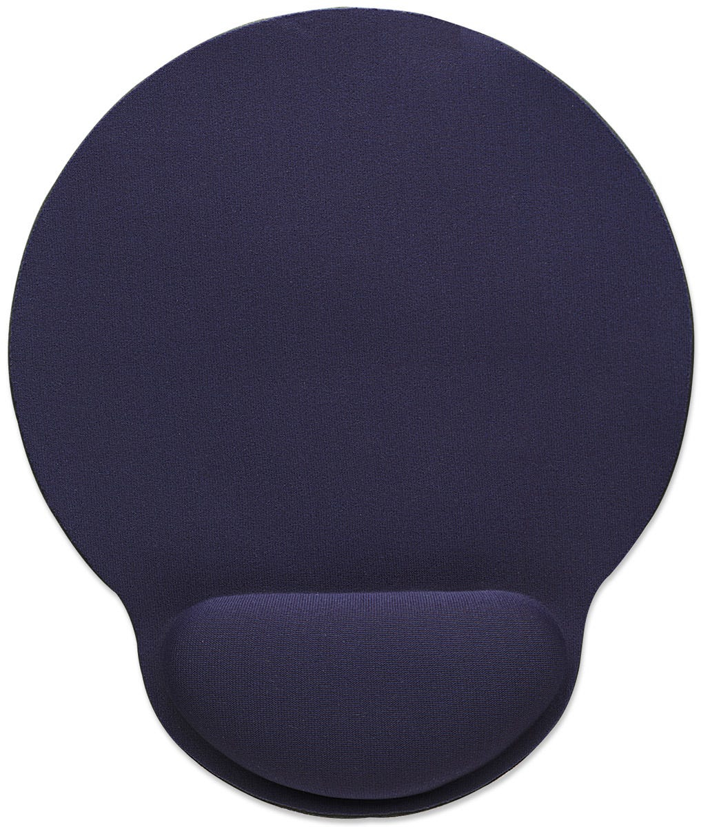 434386 manhattan Wrist Gel Pad Mouse Mat, Blue - NA01