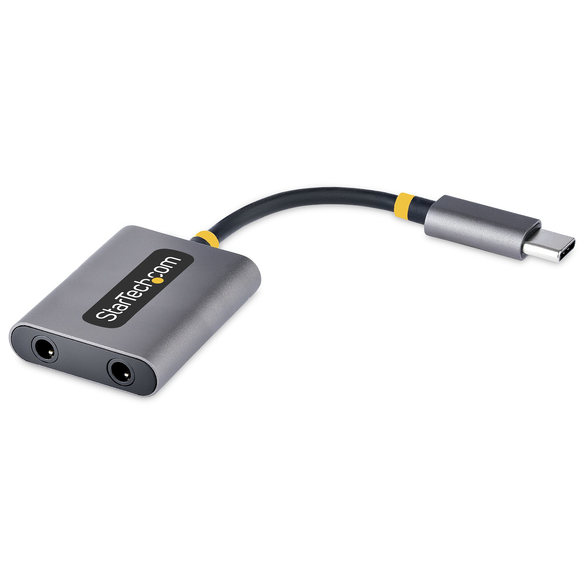 Startech - Cables                Usb-c Headphone Splitter - Usb      C To Dual 3.5mm Audio Adapter       Usbc-audio-splitter