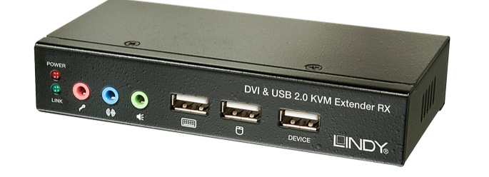 39377 Lindy Cat6 KVM Extender Classic DVI USB Audio. 50m Factory Sealed
