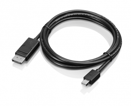 Lenovo - DisplayPort Cable - Mini DisplayPort (M) To DisplayPort (M) - 2 M - For ThinkCentre M75t Gen 2, ThinkPad P51, ThinkStation P330 Gen 2, P34X, P350, P520, P620 0B47091 - C2000