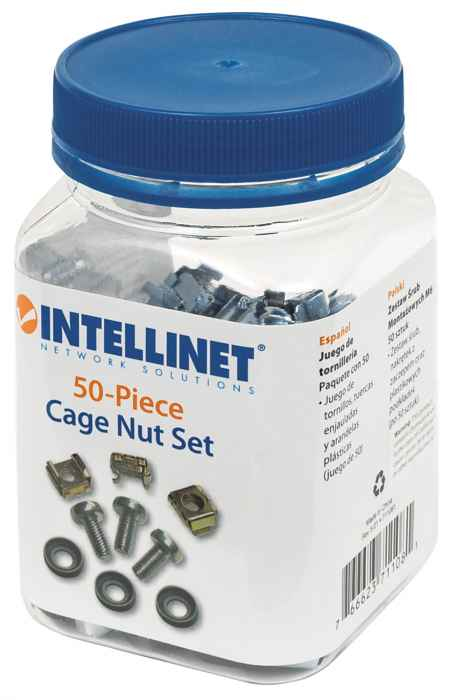 711081 intellinet Cage Nut Set (50 Pack), M6 - NA01