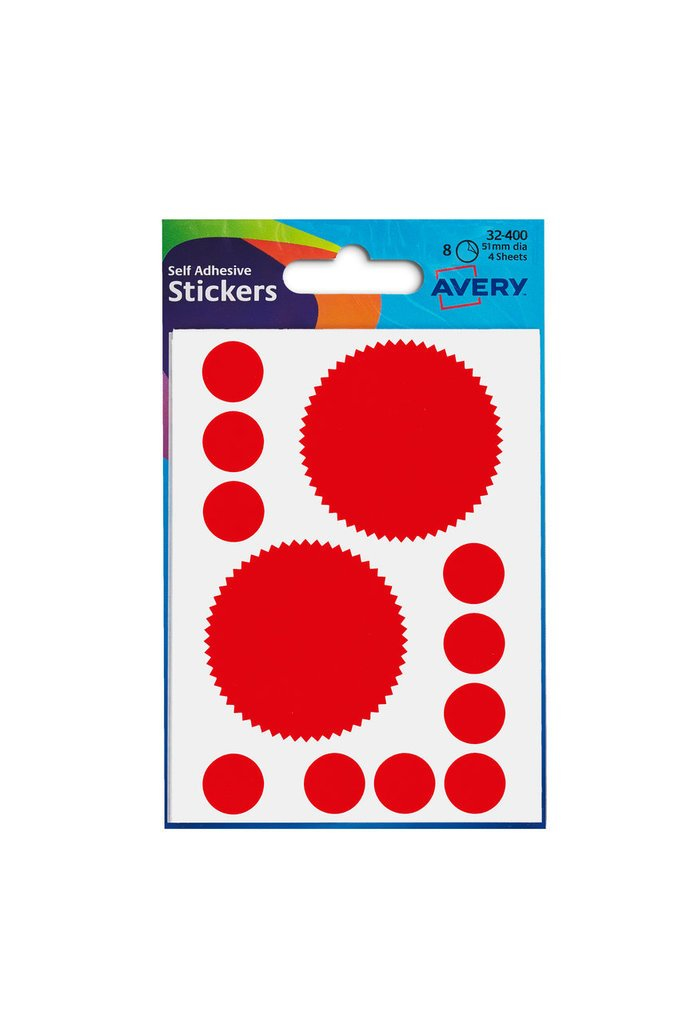 32-400 avery Avery Company Seal Labels Red 32-400 (520 Labels) - (pk10) - AD01