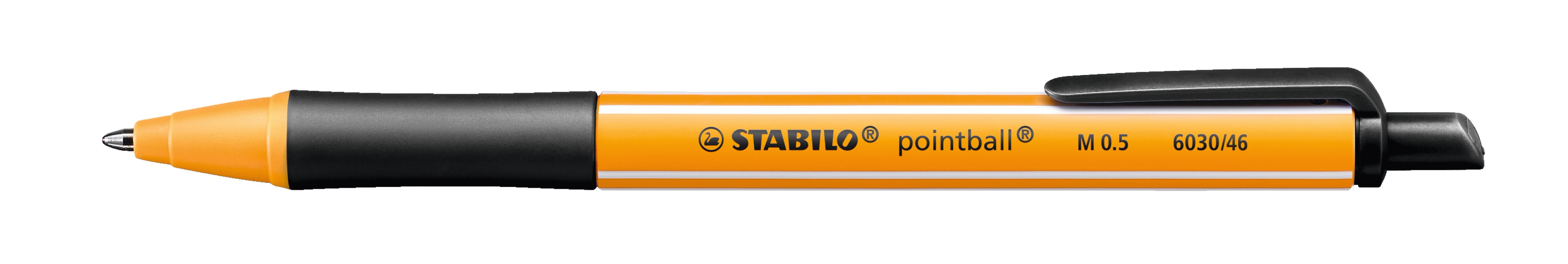 stabilo Stabilo Pointball Co2 Neutral Retractable Ballpoint 0.5mm Line Black (pack 10) 6030/46 6030/46 - AD01