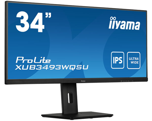 Iiyama - Monitors                Prolite Xub3493wqsu-b5 34in Uw      Ete Ips-panel 3440x1440 400cd/qm    Xub3493wqsu-b5