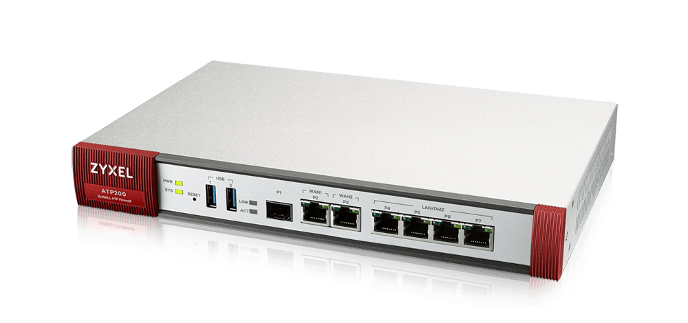 Zyxel ZyWALL ATP200 - Security Appliance - GigE - H.323, SIP - Cloud-managed ATP200-EU0102F - C2000