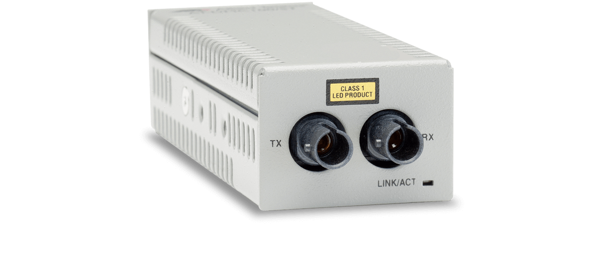 Allied Telesis AT DMC100/ST - Fibre Media Converter - 100Mb LAN - 100Base-FX, 100Base-TX - RJ-45 / ST Multi-mode - Up To 2 Km - 1310 Nm AT-DMC100/ST-30 - C2000
