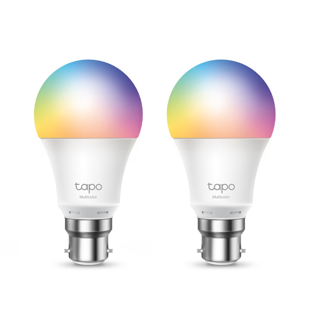 Tapo L530B - LED Light Bulb - B22 - 8.7 W (equivalent 60 W) - Class F - 16 Million Colours - 2500-6500 K (pack Of 2) TAPO L530B(2-PACK) - C2000