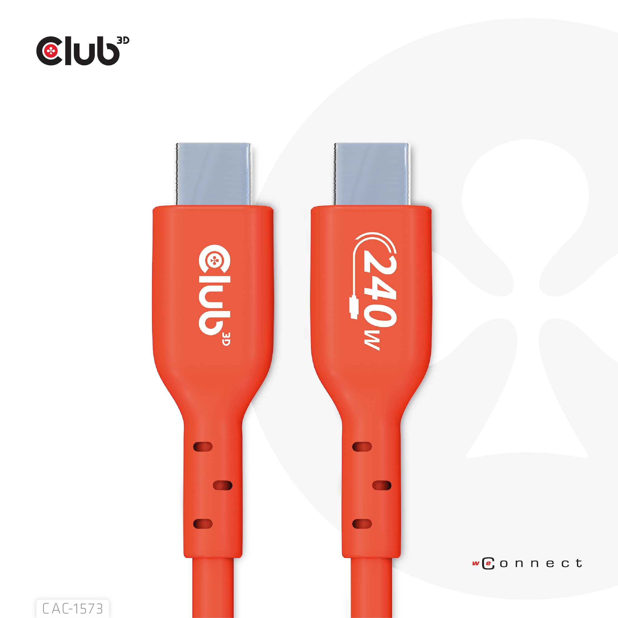 Club3D Usb2 Type-C Bi-Directional  Cable, Data 480Mb,Pd  CAC-1573 - eet01