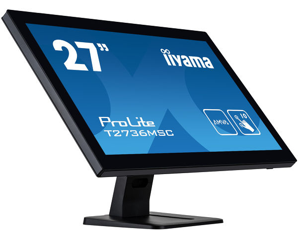 Iiyama ProLite T2752MSC-B1 - LED Monitor - 27" - Touchscreen - 1920 X 1080 Full HD (1080p) @ 60 Hz - IPS - 400 Cd/m - 1000:1 - 5 Ms - HDMI, DisplayPort - Speakers - Black, Matte T2752MSC-B1 - C2000