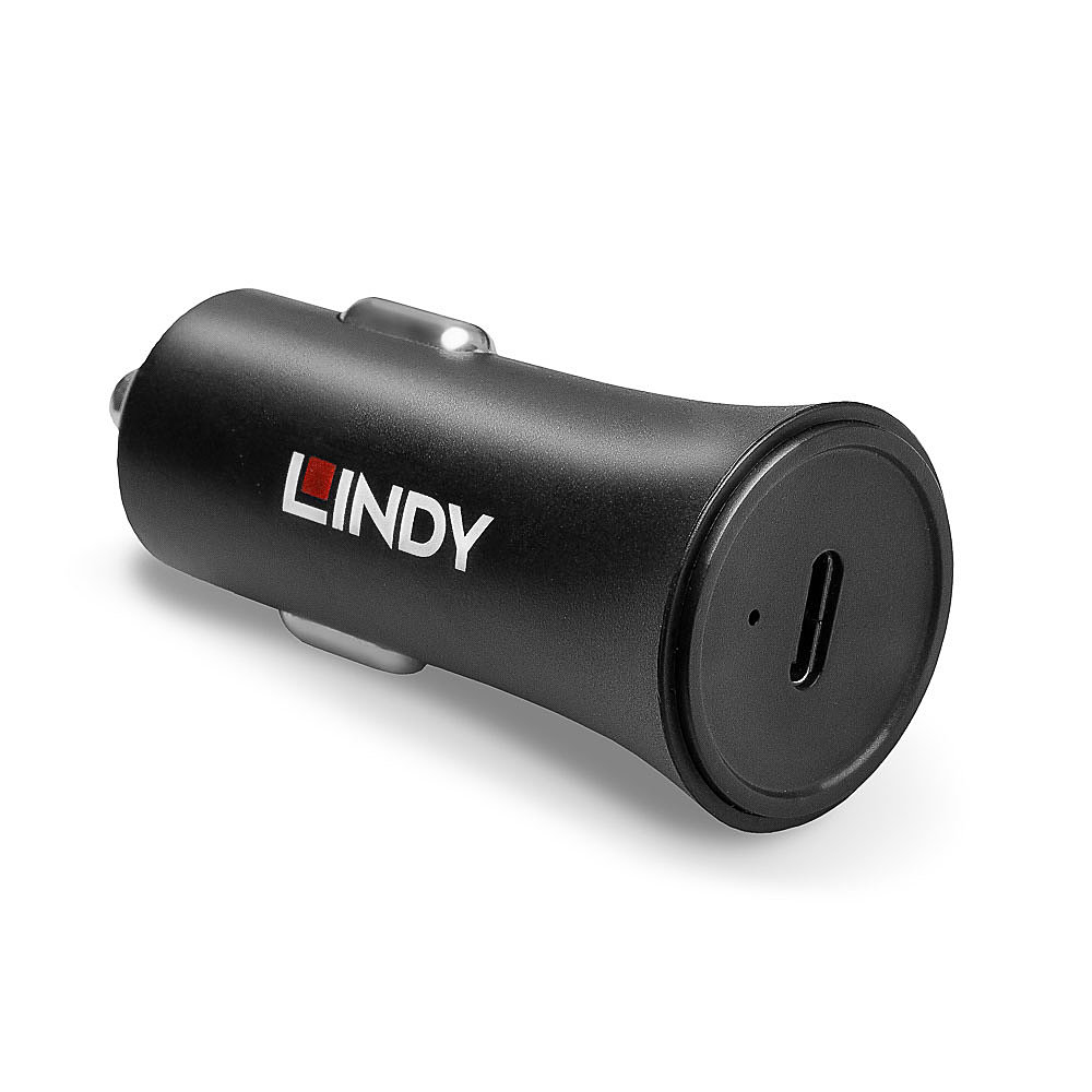 Lindy Single Port USB Type C Car  Charger with PD  73301 - eet01