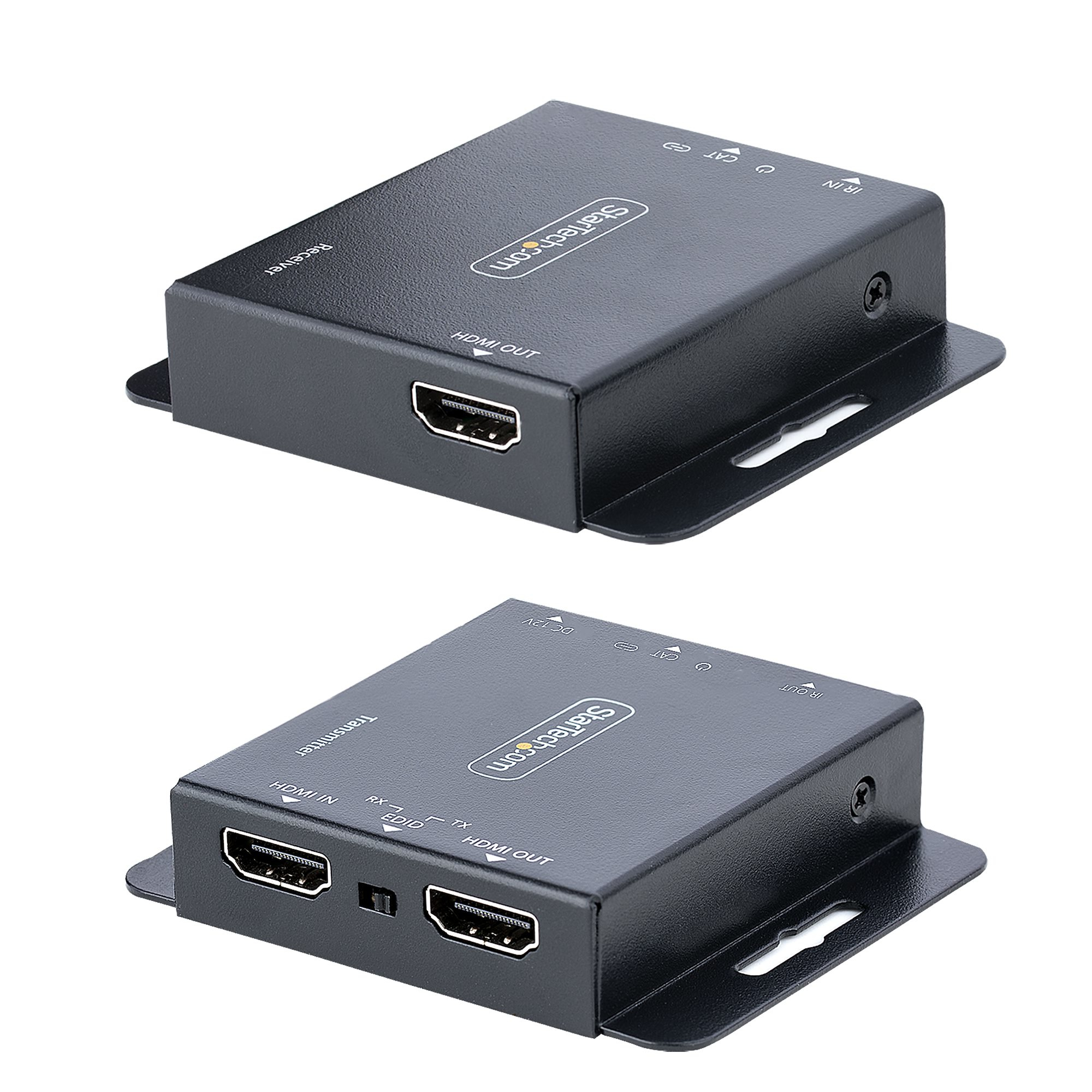 StarTech.com HDMI Extender Over CAT6/CAT5, 4K 30Hz/130ft (40m) Or 1080p 60Hz/230ft (70m) Video Extender, 4K HDMI Over Ethernet Extender, PoC HDMI Transmitter And Receiver Kit, IR Extension -  - C2000
