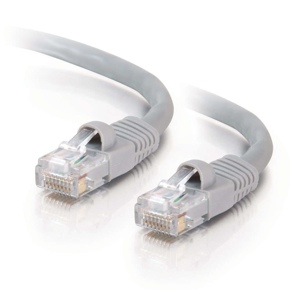 C2G Cat5e Booted Unshielded (UTP) Network Patch Cable - Patch Cable - RJ-45 (M) To RJ-45 (M) - 30 M - UTP - CAT 5e - Molded, Snagless, Stranded - Grey 83150 - C2000