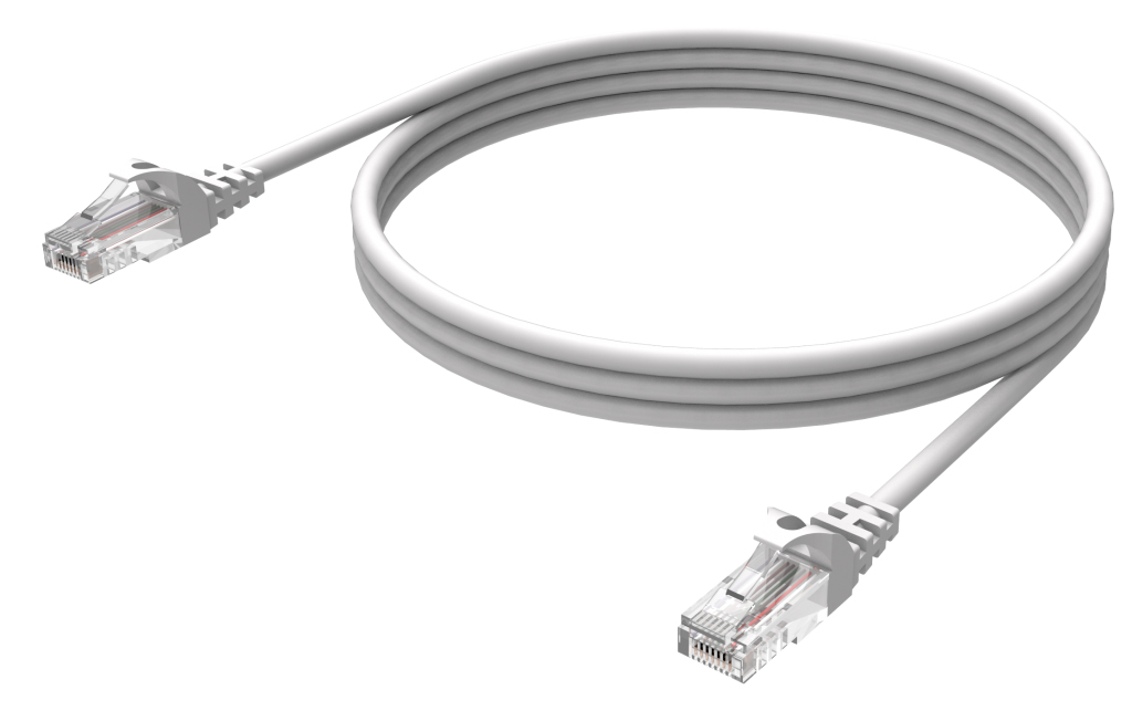 TC 1MCAT6 Vision VISION TECHCONNECT 1M CAT6 CABLE Engineered Connectivity Solution, White, U/UTP (unscreened), Stranded Bare Copper Conductors, Gold-plated RJ45 Booted Connectors, Insulation: - C2000