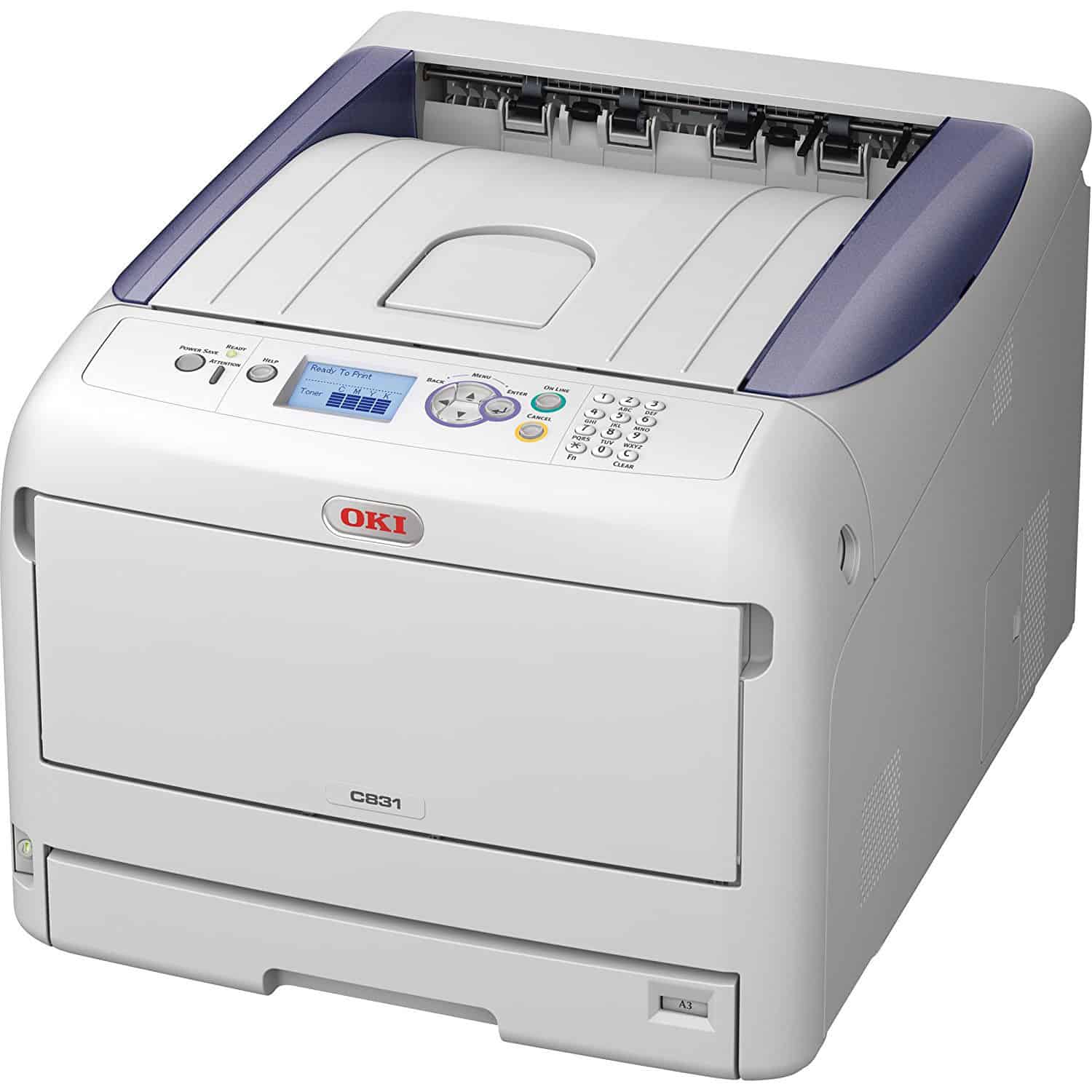 01318801 Oki C831n A3 LED Colour Laser Printer  - Refurbished