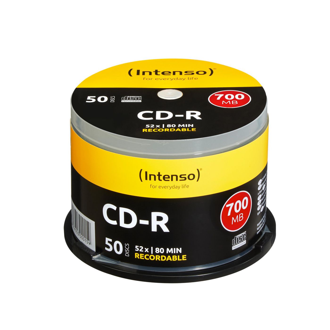 Intenso CD-R 700Mb 52x spindel (50) CD-R 700MB, CD-R, 700 MB, 50  1001125 - eet01