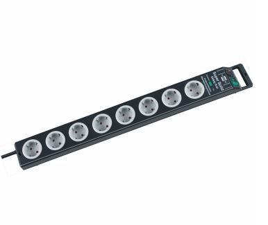 Brennenstuhl Surge protector 9 AC  Outlet(s) Black, Gray 2.5 m 8  1153380318 - eet01