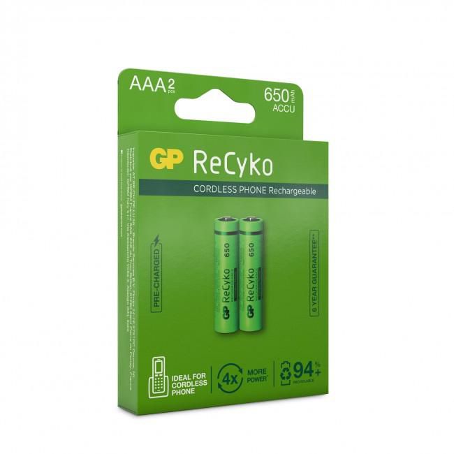 GP Batteries RECYKO 65AAAHCE-2WB2/AAA 65AAAHCE-2WB2, Rechargeable  201216 - eet01