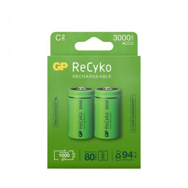 GP Batteries RECYKO 300CHCB-2WB2/C ReCyko, Rechargeable battery,  201217 - eet01