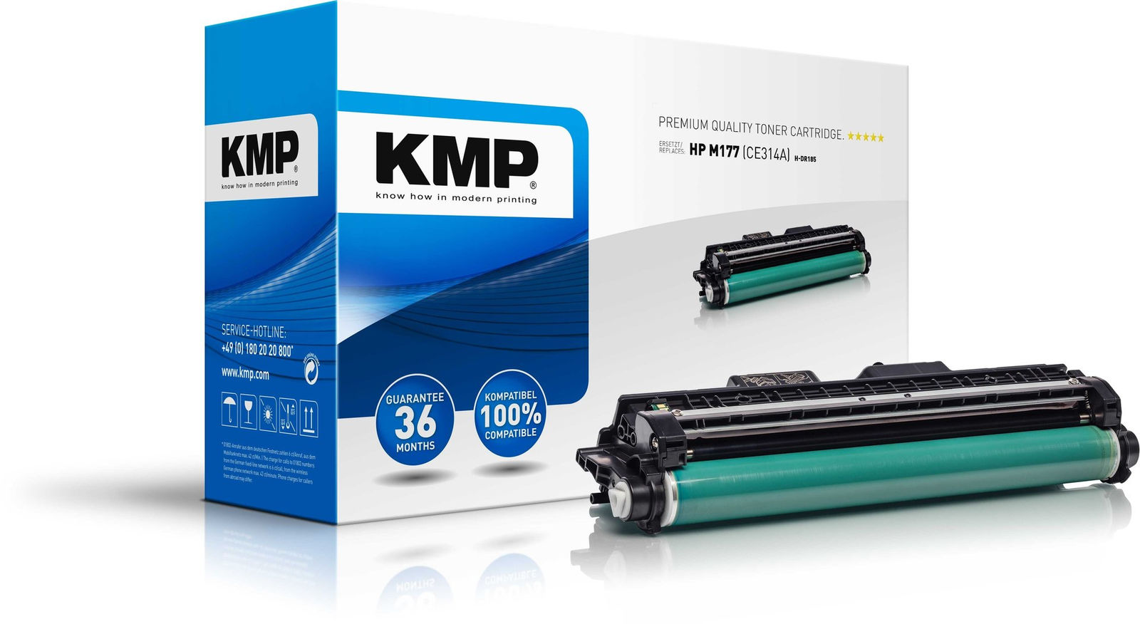 KMP Printtechnik AG Drum HP M177 (CE314A) M176n, MFP M177fw, CP1025  2527,7000 - eet01