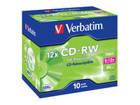 Verbatim CD-RW DataLifePlus 8-12X 700MB High Speed,10 Pack.Rewriteable 43148 - eet01