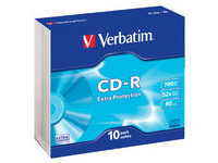 Verbatim CDR DATALIFE 48X 700 MB P SLIM TRAY CART. 10 PACK EX/PRO 43415 - eet01