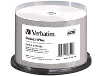Verbatim DVD-R 16X bulk, 4.7GB Wide ink Print.Prof Non IDBrand,50 Pack 43744 - eet01