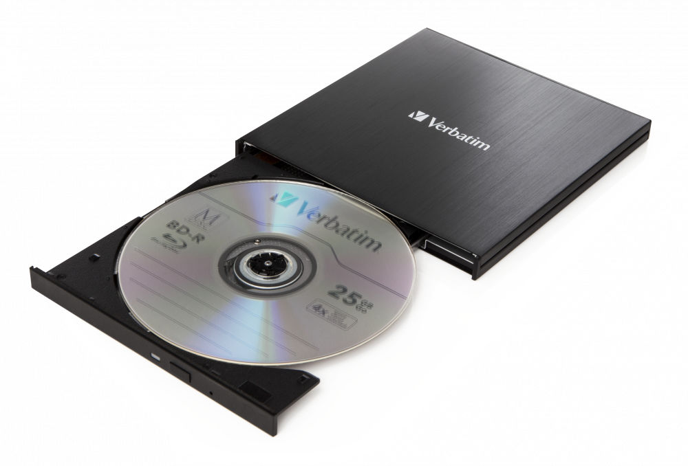 Verbatim EXTERNAL SLIMLINE BLU-RAY  WRITER USB 3.1 GEN 1 WITH  43889 - eet01