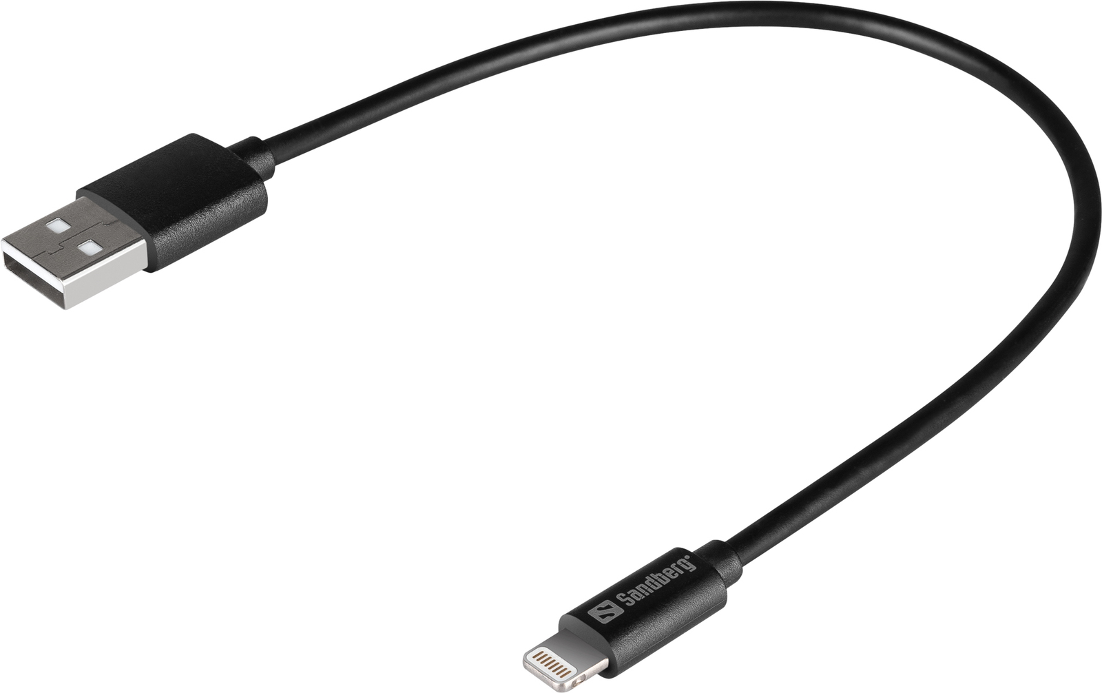 Sandberg USB>Lightning MFI 0.2m Black  441-40 - eet01