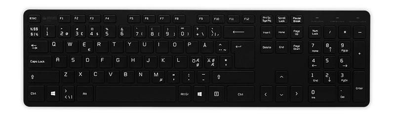 Jobmate Slim keyboard Black Nordic 508102 - eet01