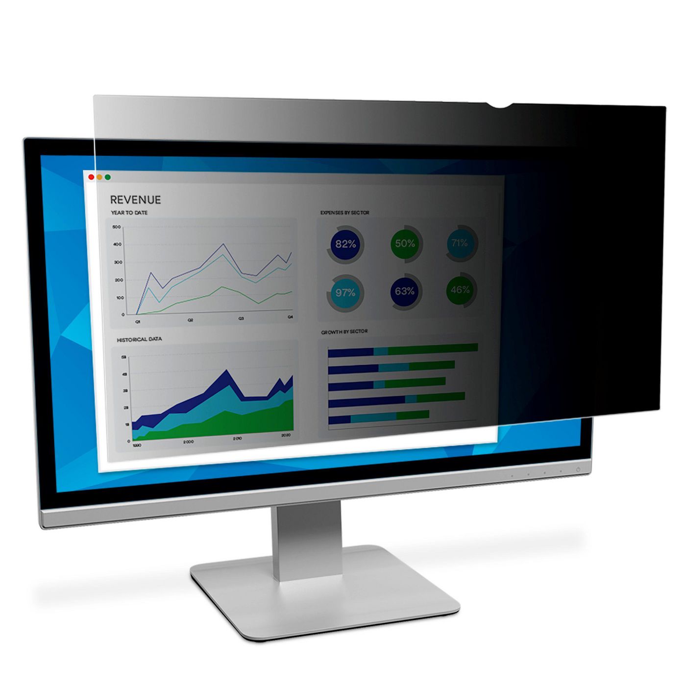 3M Black Privacy Filter for  34inch Full Screen Monitor  7100119015 - eet01