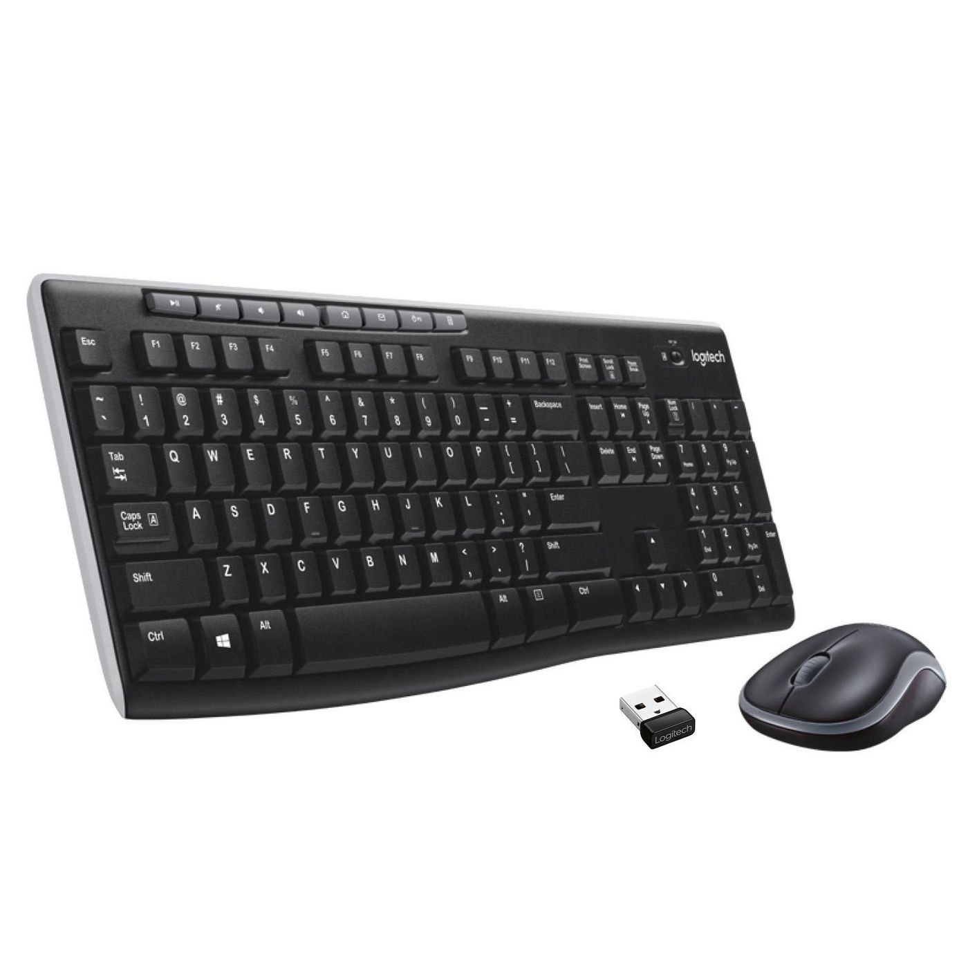 Logitech MK270 Combo ES Wireless, Black, Spanish 920-004513 - eet01