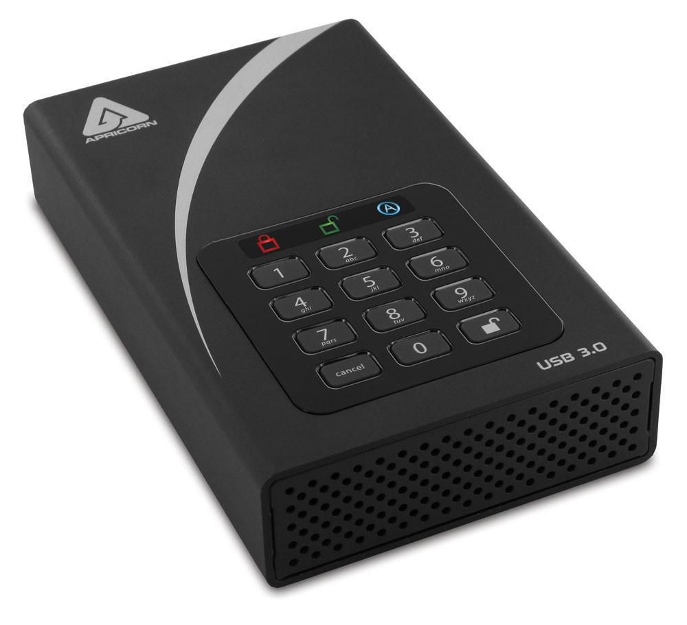 Apricorn 6TB Aegis Padlock DT Secure **New Retail** ADT-3PL256-6000 - eet01